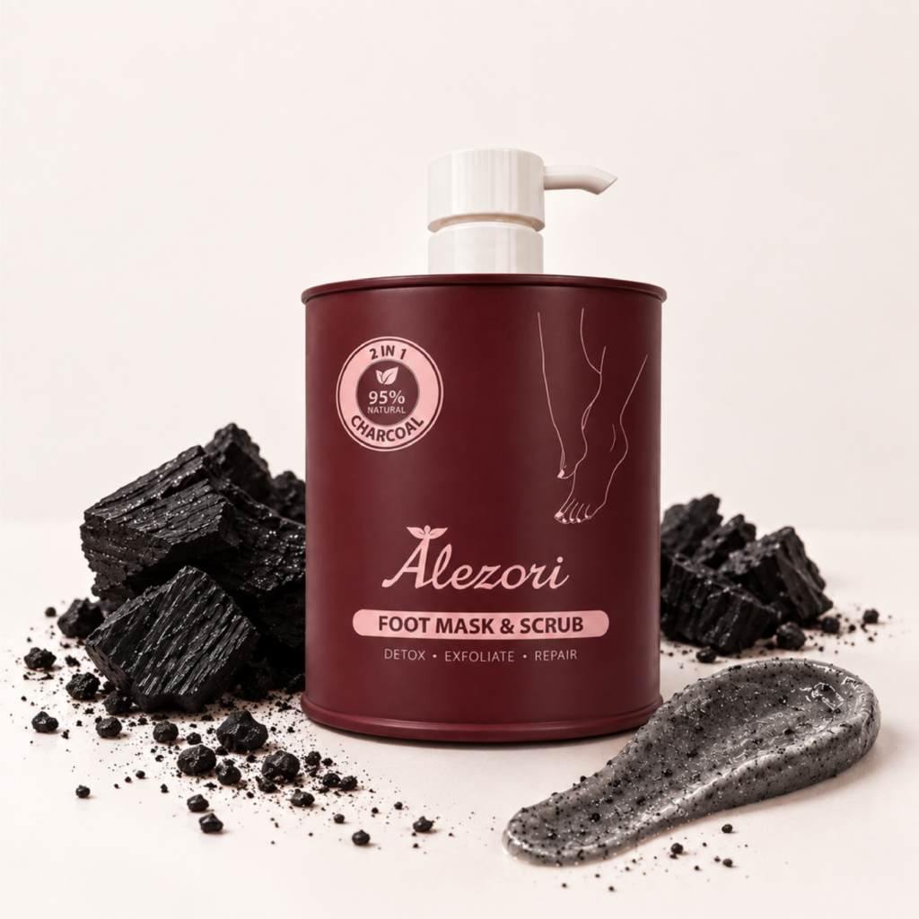 Charcoal Foot Mask & Scrub – Μάσκα & Απολέπιση Ποδιών 650ml